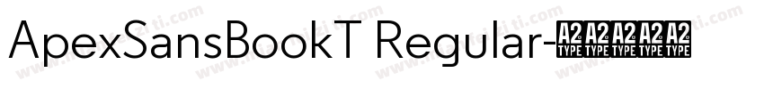 ApexSansBookT Regular字体转换